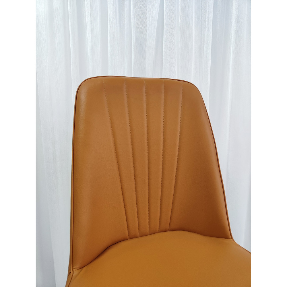 Стул металлический Baizheng 87×53×45 см, искусственная кожа, коричневый, до 150 кг