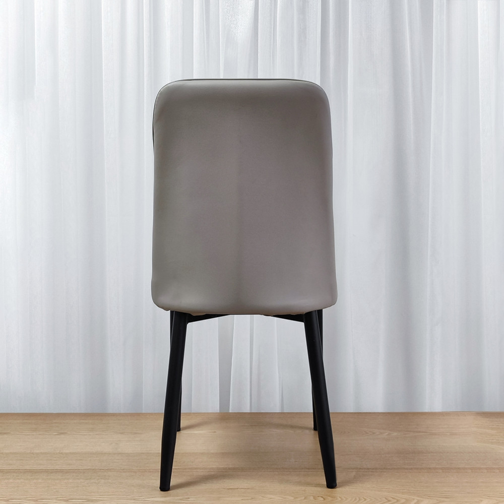Стул металлический Baizheng 87×53×45 см, искусственная кожа, серый, до 150 кг