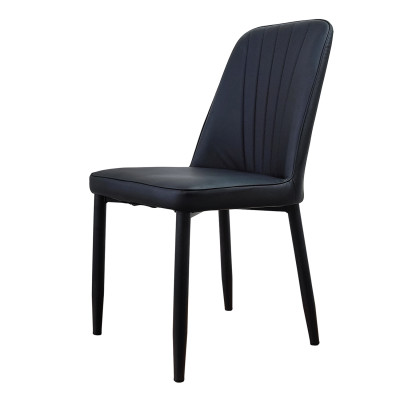 Стул металлический 87*53*45 cм до 150 кг искусственная кожа черный Baizheng