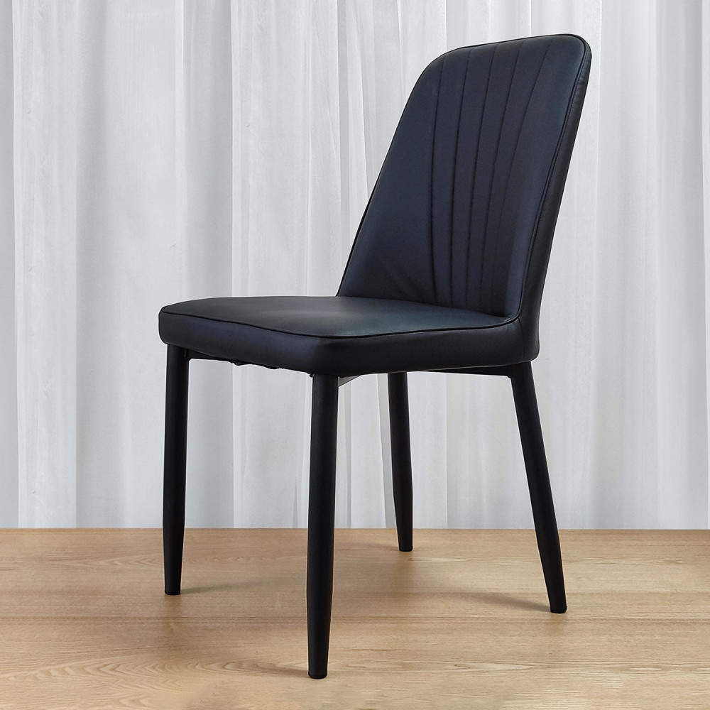 Стул металлический Baizheng 87×47×46 см, искусственная кожа, серый, до 150 кг