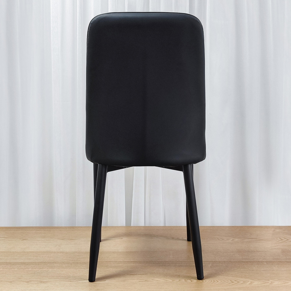 Стул металлический Baizheng 87×47×46 см, искусственная кожа, серый, до 150 кг