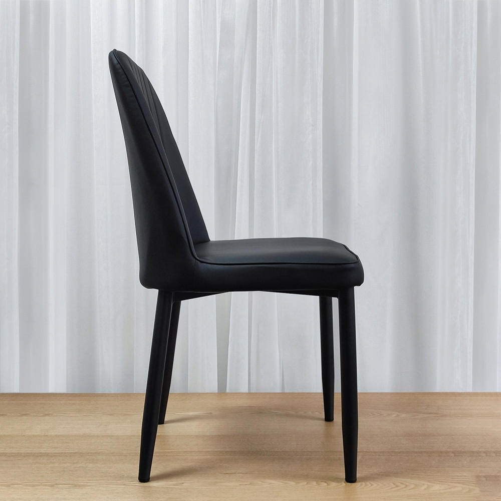 Стул металлический Baizheng 87×47×46 см, искусственная кожа, серый, до 150 кг