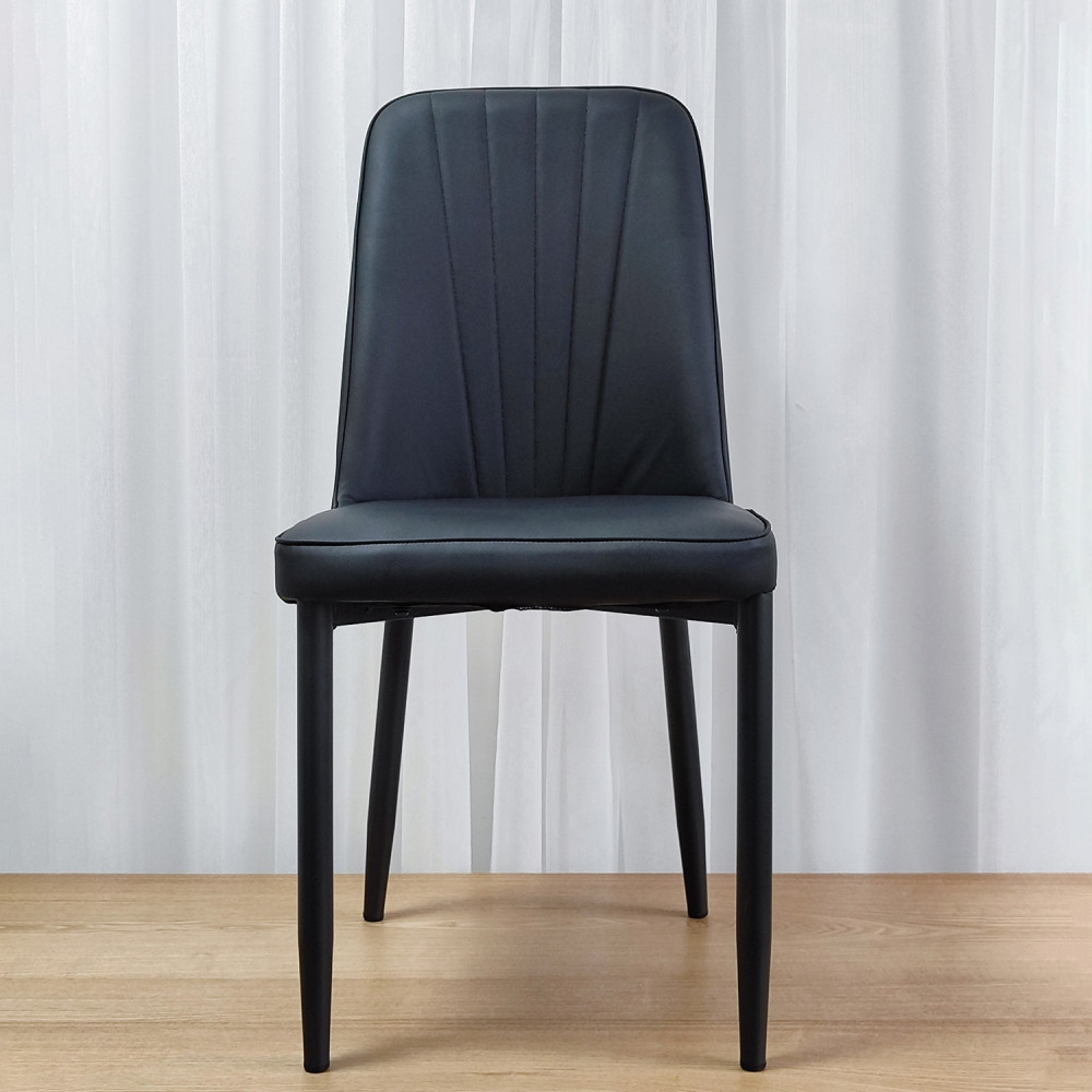 Стул металлический Baizheng 87×47×46 см, искусственная кожа, серый, до 150 кг