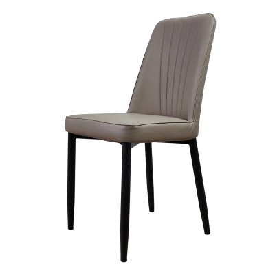 Стул металлический 87*53*45 cм до 150 кг искусственная кожа бежевый Baizheng