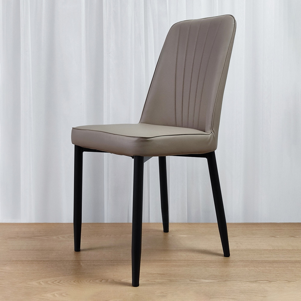 Стул металлический Baizheng 87×53×45 см, искусственная кожа, бежевый, до 150 кг