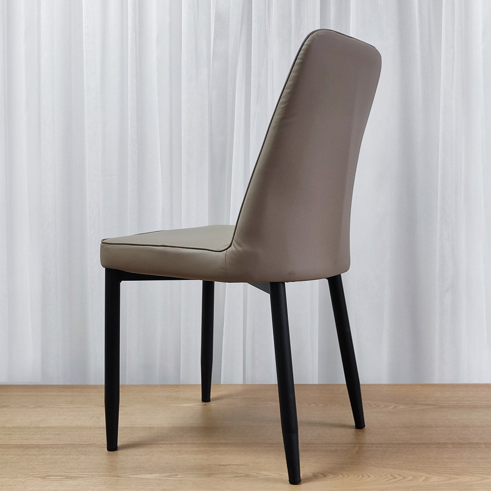Стул металлический Baizheng 87×53×45 см, искусственная кожа, бежевый, до 150 кг