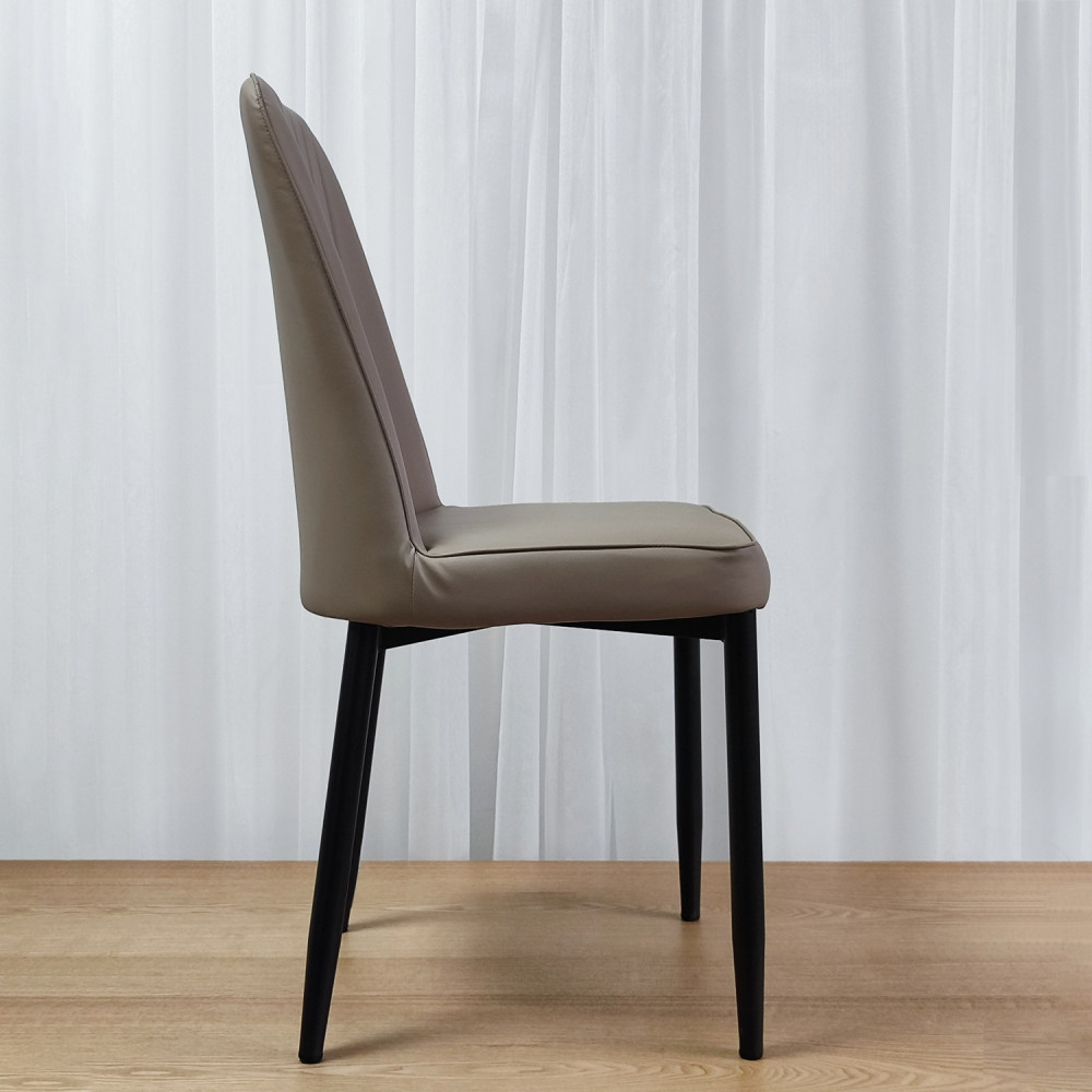 Стул металлический Baizheng 87×53×45 см, искусственная кожа, бежевый, до 150 кг