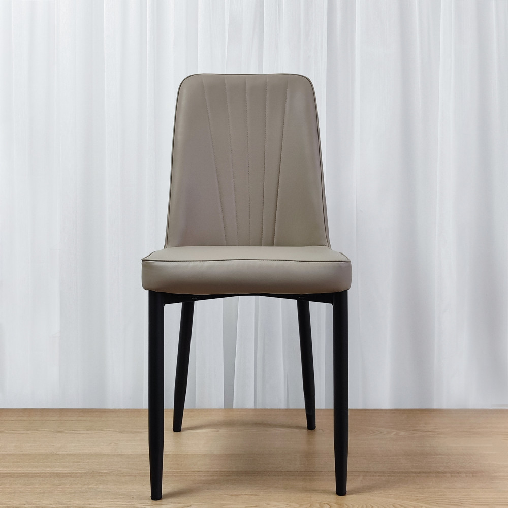 Стул металлический Baizheng 87×53×45 см, искусственная кожа, бежевый, до 150 кг
