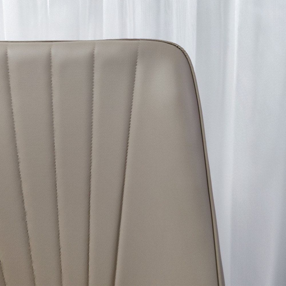 Стул металлический Baizheng 87×53×45 см, искусственная кожа, бежевый, до 150 кг