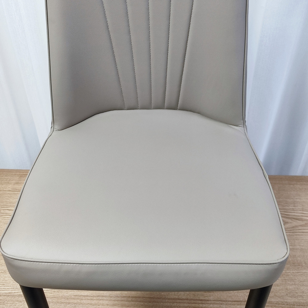 Стул металлический Baizheng 87×53×45 см, искусственная кожа, бежевый, до 150 кг