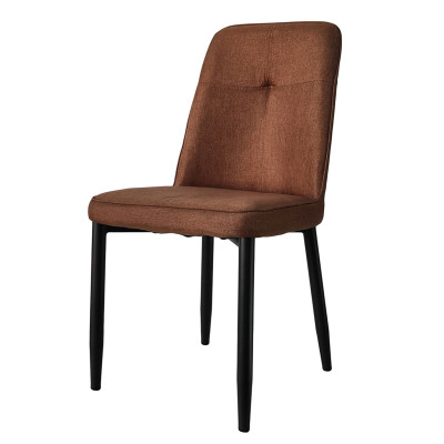 Стул металлический 87*53*45 см до 150 кг текстиль коричневый Baizheng