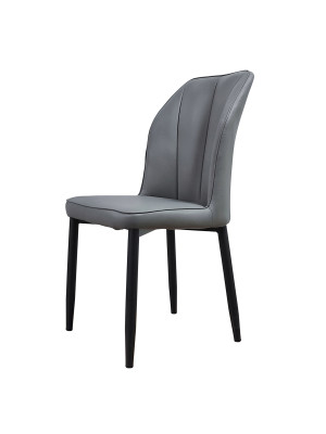 Стул металлический Baizheng 89×43×45 см, искусственная кожа, серый, до 150 кг Стул металлический Baizheng 89×43×45 см, искусственная кожа, серый, до 150 кг