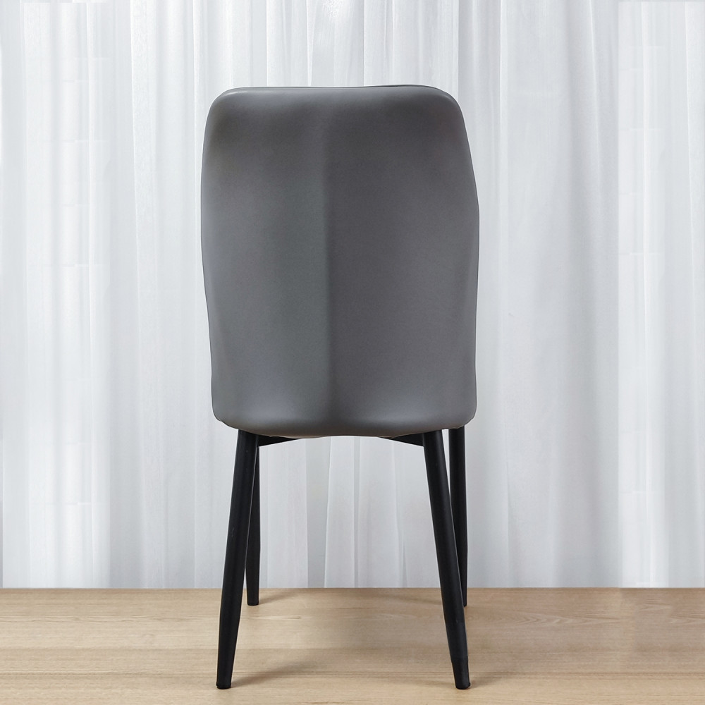 Стул металлический Baizheng 89×43×45 см, искусственная кожа, серый, до 150 кг