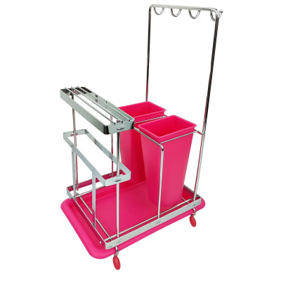 Подставка для ножей и разделочных досок 22.5*18*42.5 см розовый PE-2207 Baizheng