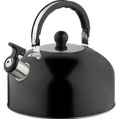 Чайник нержавеющая сталь  2,7 л со свистком индукция черный Casual