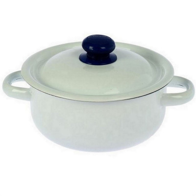 Кастрюля эмалированная 1,5 л пласт кнопка цилиндрическая светлый Стальэмаль Кастрюля эмалированная 1,5 л пласт кнопка цилиндрическая светлый Стальэмаль