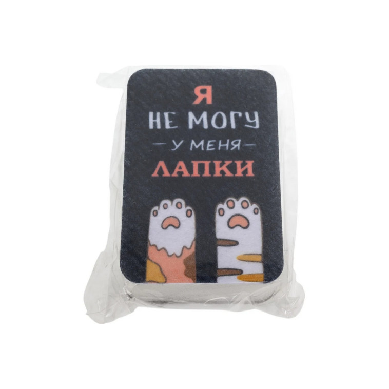 Изображение Губка поролоновая для посуды 9х6х3 см с рисунком KS-02 Рыжий кот