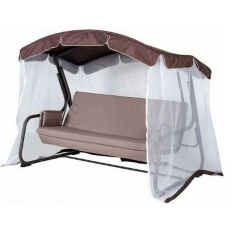 Качели садовые Удачная мебель Тропикана, шоколад, до 300кг, 2100*1270*1650мм