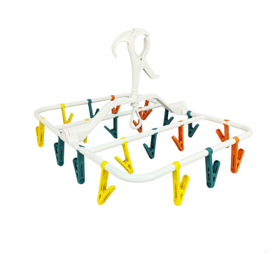 Сушилка пластиковая подвесная для белья 44*33,5*21,5 см квадрат складная 20 прищепок Baizheng