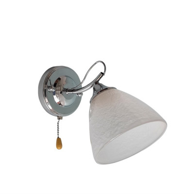 Бра 1 плафон 24*13,5*20 см Е27 60Вт 4м2 плафон стекло хром Baizheng