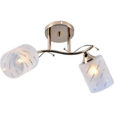 Люстра 2 плафона 51*22*26 см E27 60Вт 9м2 плафон стекло золото Baizheng