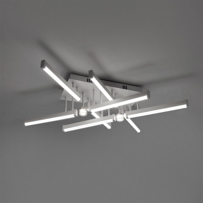 Люстра светодиодная 10 плафонов 72*51*16см 104Вт 13000LM 40м2 пульт белый Baizheng Люстра светодиодная 10 плафонов 72*51*16см 104Вт 13000LM 40м2 пульт белый Baizheng