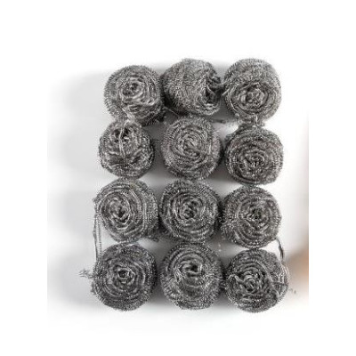 Губка металлическая для посуды 12 шт спираль LS-0762 Baizheng Губка металлическая для посуды 12 шт спираль LS-0762 Baizheng