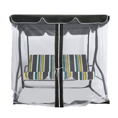 Качели садовые 1700*1100*1530 мм нагрузка 210 кг москитная сетка без подушек Grower