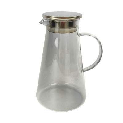 Кувшин стеклянный  1200 мл  крышка дымчатый Bonjart