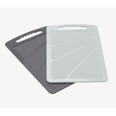 Набор пластиковый разделочных досок 2 шт 320*200*5мм серый графит Альт-пласт