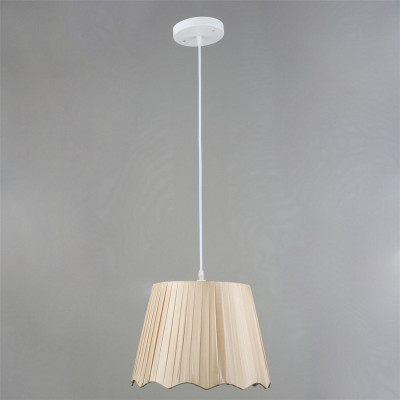 Люстра кухонная 1 плафон 30*22*80 см Е27 60Вт 4м2 плафон ткань белый Baizheng