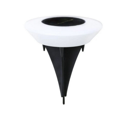 Фонарь садовый  14*12 см солнечная батарея 300 мАч черно белый Baizheng