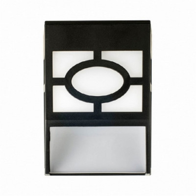 Фонарь садовый 11,1*8,9*5,1 см солнечная батарея 600 мАч черный Baizheng Фонарь садовый 11,1*8,9*5,1 см солнечная батарея 600 мАч черный Baizheng