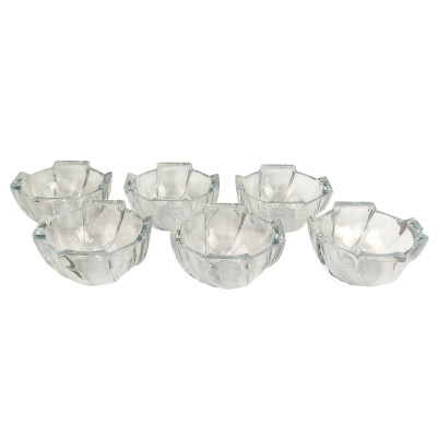 Набор стеклянный салатников 6 пр 300 мл 11,5 см Square Иран