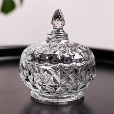 Сахарница стеклянная 310 мл с рельефным корпусом Amytis Иран