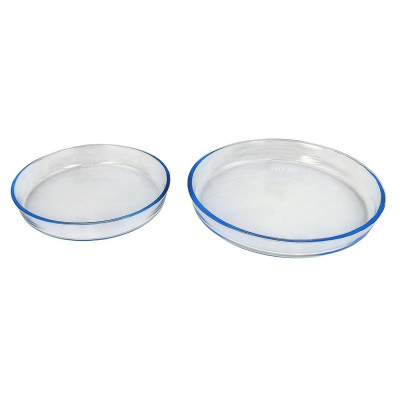 Набор форм стеклянных для запекания 2 шт 1720 мл и 2950 мл круглые 145222 Классика Brart