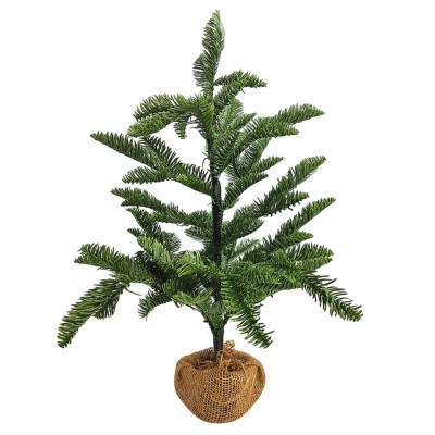 Ель искусственная 55 см маленькая ягода пластик подставка 63 Fex Ель искусственная 55 см маленькая ягода пластик подставка 63 Fex