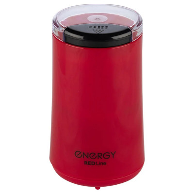 Кофемолка пластик 200 Вт 50 гр чаша нержавеющая сталь импульс красный EN-113 Energy Кофемолка пластик 200 Вт 50 гр чаша нержавеющая сталь импульс красный EN-113 Energy