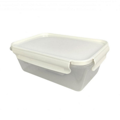 Контейнер пластиковый 0,5 л герметичный прямоугольный дымчатый Violet