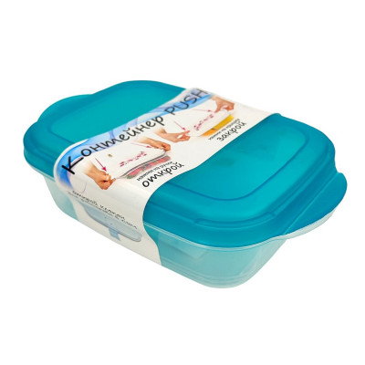 Контейнер пластиковый 0,4 л для СВЧ мятный Push Violet