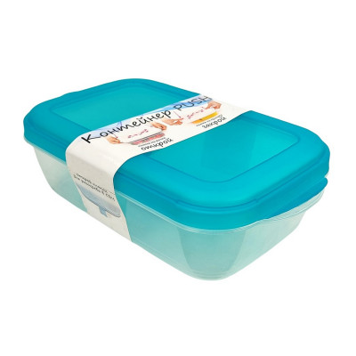 Контейнер пластиковый 0,4 л для СВЧ мятный Push Violet