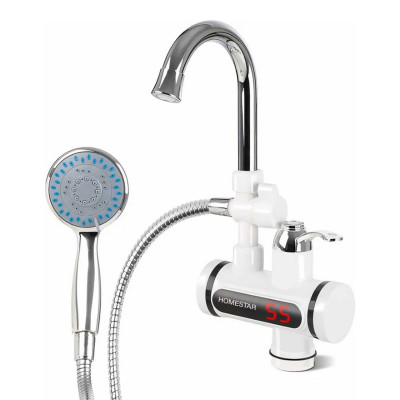 Водонагреватель проточный 3000 Вт с душем дисплей HS-0113D HomeStar Водонагреватель проточный 3000 Вт с душем дисплей HS-0113D HomeStar