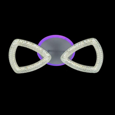 Люстра светодиодная 2 плафона 43,5*19,5*10 см 32Вт 1200 LM 10м2 3 цвета белый Baizheng