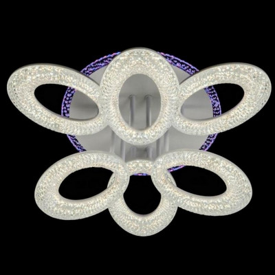 Люстра светодиодная 6 плафонов 54*16 см 120Вт 4500 LM 25м2 3 цвета прилож пульт белый Baizheng Люстра светодиодная 6 плафонов 54*16 см 120Вт 4500 LM 25м2 3 цвета прилож пульт белый Baizheng