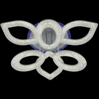 Люстра светодиодная 6 плафонов 58*16 см 108Вт 4050LM 20м2 3 цвета прилож пульт белый Baizheng Люстра светодиодная 6 плафонов 58*16 см 108Вт 4050LM 20м2 3 цвета прилож пульт белый Baizheng