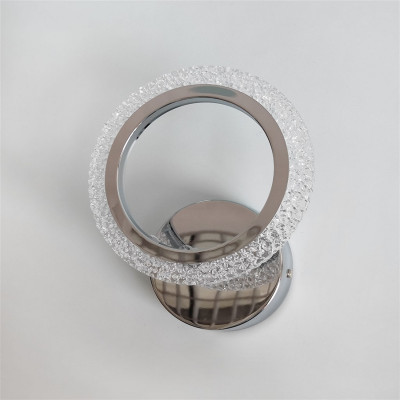 Бра светодиодный 1 плафон 19*23*8 см 18 Вт 600 LM 5м2 3 цвета хром Baizheng