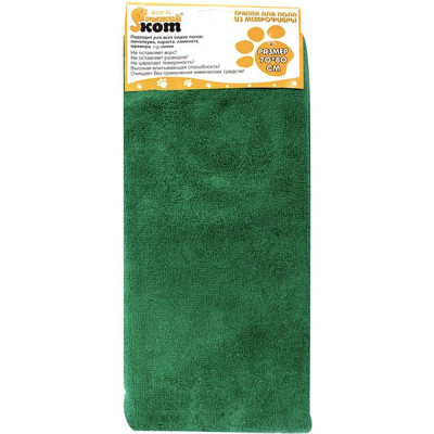 Тряпка микрофибра для пола 70х80 см 250 гp/м² зеленый M-02F-XL Рыжий кот Тряпка микрофибра для пола 70х80 см 250 гp/м² зеленый M-02F-XL Рыжий кот
