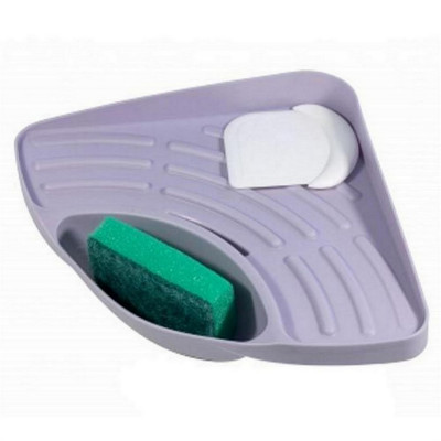 Подставка пластиковая для моющего средства и губки 265х188х68 мм сиреневый тума Krita Berossi Подставка пластиковая для моющего средства и губки 265х188х68 мм сиреневый тума Krita Berossi