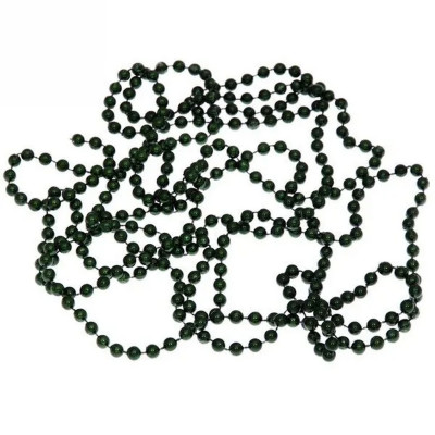 Бусы пластиковые на елку 2,7 м d-6 мм изумруд Шарик Серпантин