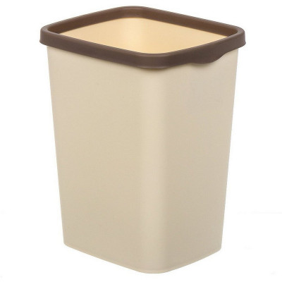 Ведро пластиковое для мусора 10 л с фиксатором слон кость шоколад Tandem Violet Ведро пластиковое для мусора 10 л с фиксатором слон кость шоколад Tandem Violet